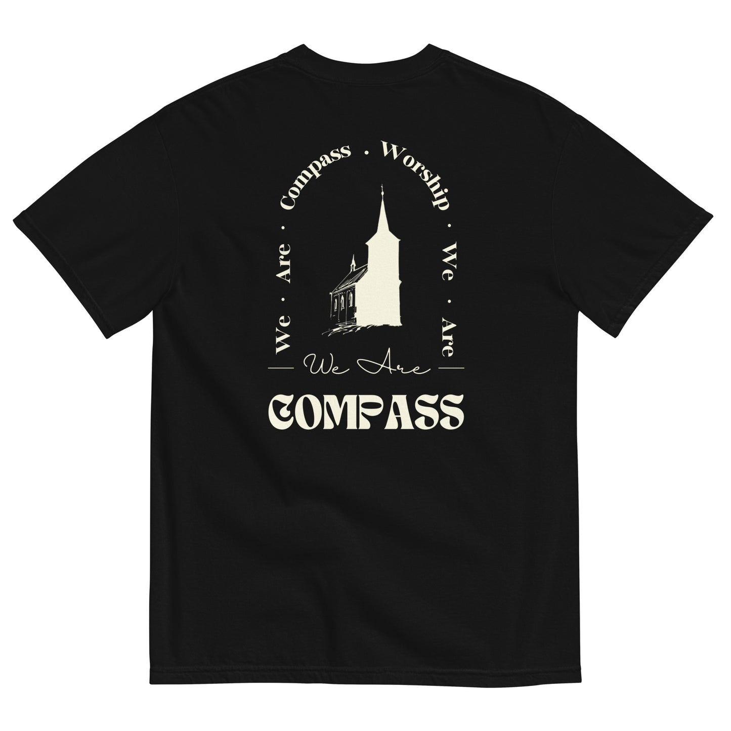 We Are Compass Worship Church T-Shirt (White Logo)