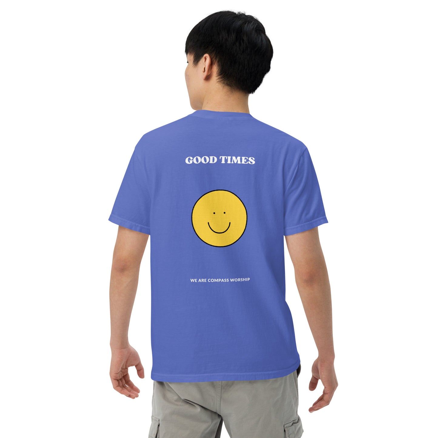 White Embroidered Praise! (Good Times) T-Shirt