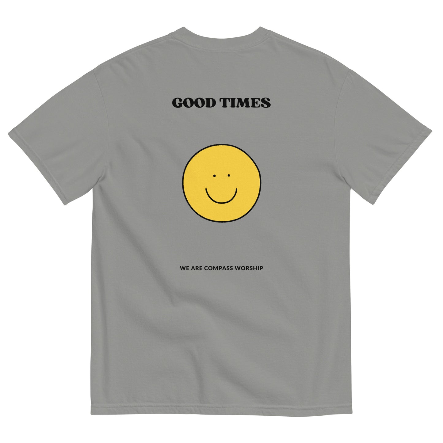Black Embroidered Praise! (Good Times) T-Shirt