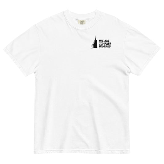 We Are Compass Worship Church T-Shirt (Black Logo)
